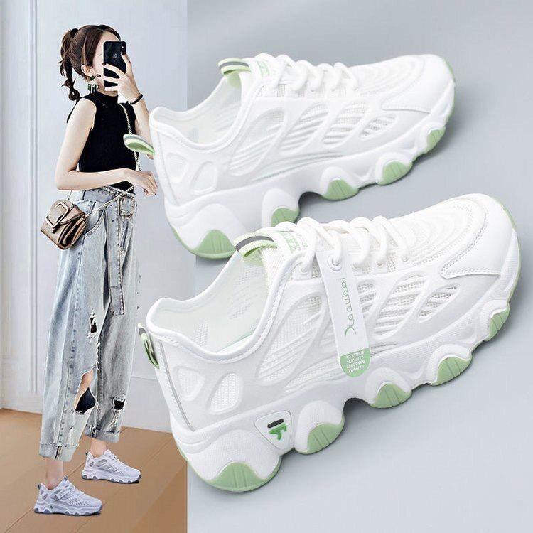 老爹鞋女2026新款秋季网鞋透气网面ins百搭潮韩版学生薄款运动鞋
