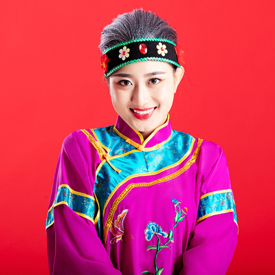 媒婆头饰头套媒婆老太婆老太太演出头饰假发发套搞笑迎亲道具