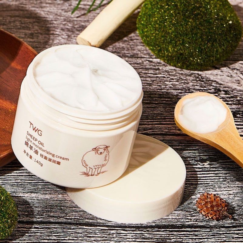澳洲绵羊油面霜滋润肤霜女学生补水保湿提亮抗皱素颜身体乳雪花膏