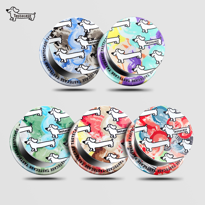 原创复古可爱腊肠狗磁吸手机支架