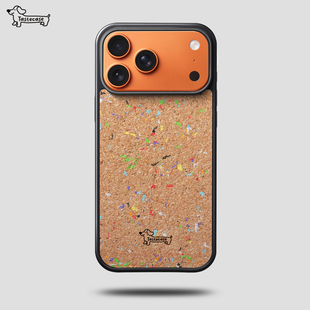 高级感保护壳 Mate70Pro腊肠狗新款 Tastecase天然软木泼墨磁吸手机壳适用于苹果iPhone17ProMax 华为Mate70RS