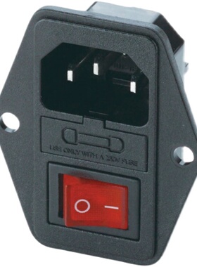 替代米思米 电源开关公插座APCJ-101-1FR-03 小型1F输入插头305AC