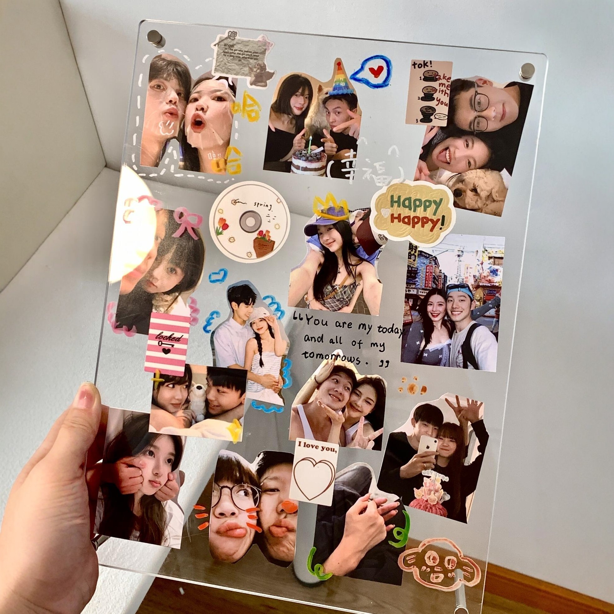 照片墙亚克力板相框diy展示架送男女朋友礼物结婚装饰品摆台创意,家居饰品,相框/画框,淘宝优惠券,粉丝福利购,淘宝优惠卷