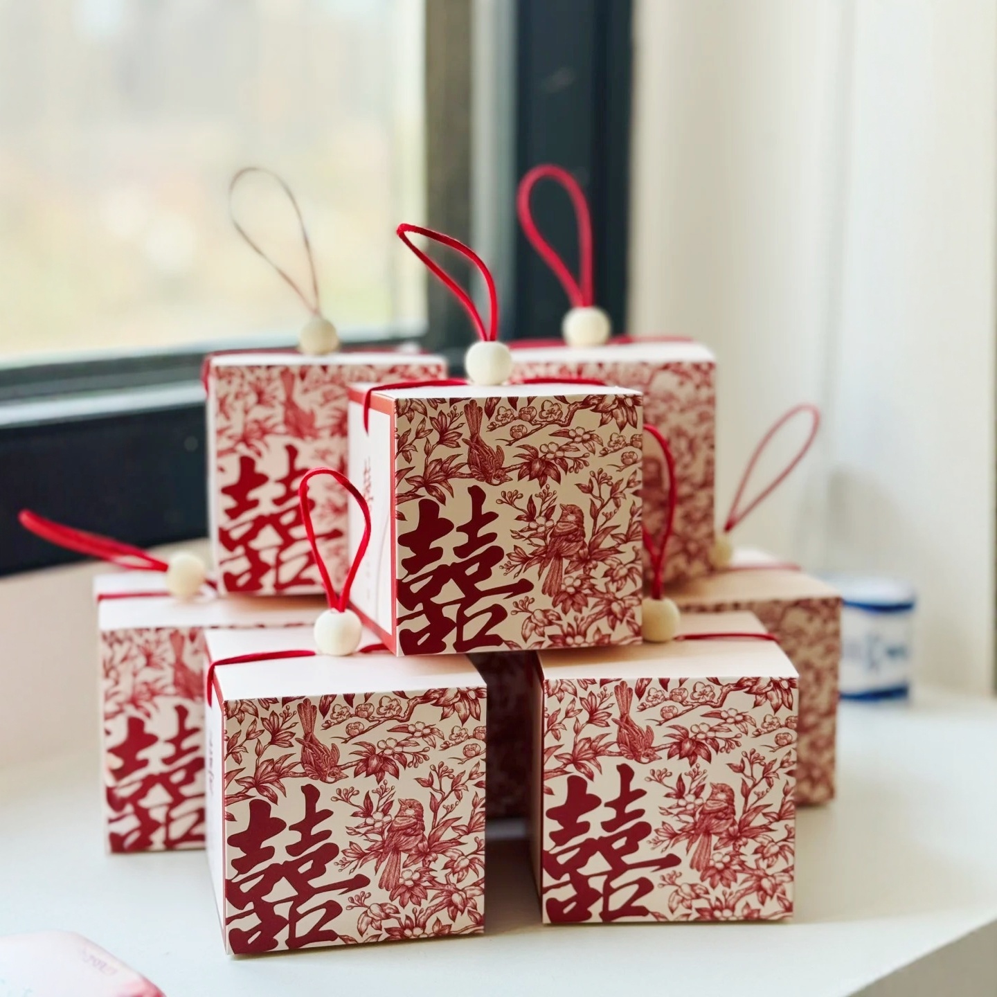 是谁买到了这么好看的喜糖盒！