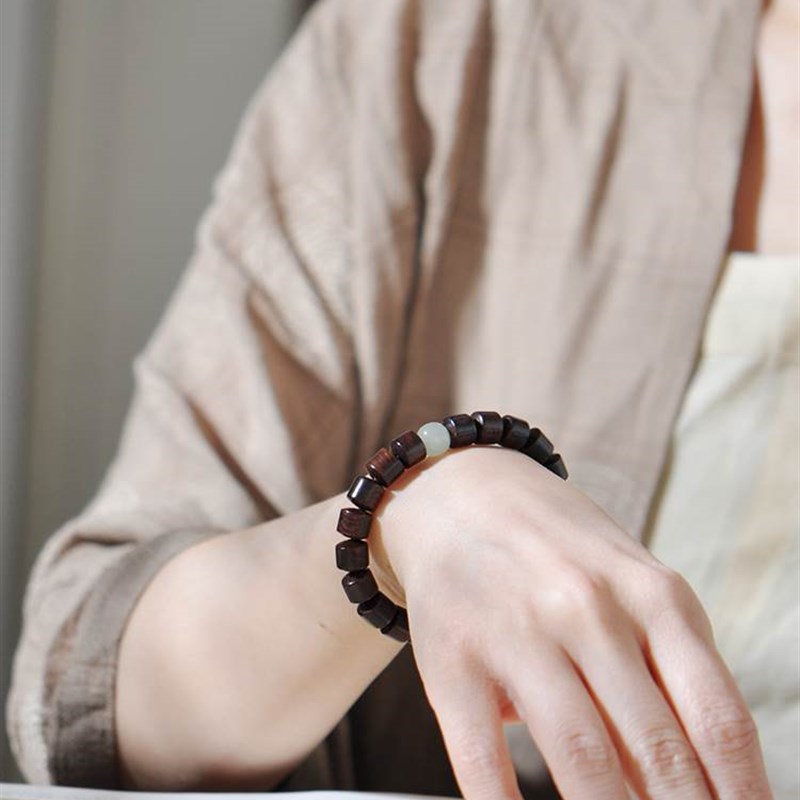 极速正宗越南e黄花梨手串紫花梨油梨老料桶珠8-10mm海黄木质手錬