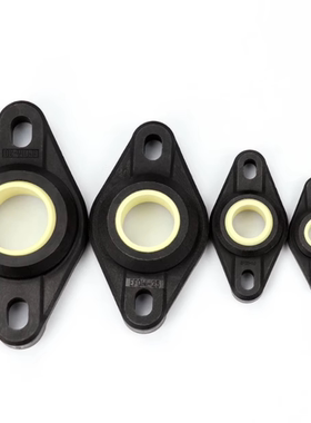 工程塑料菱形法兰轴承座 EFOM-5 6 8 10 12 16 20 25 30 带座轴承