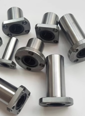 加长导向圆法兰直线轴承电镀LMFP6 8 10 12 16 20 25 30 40 50LUU