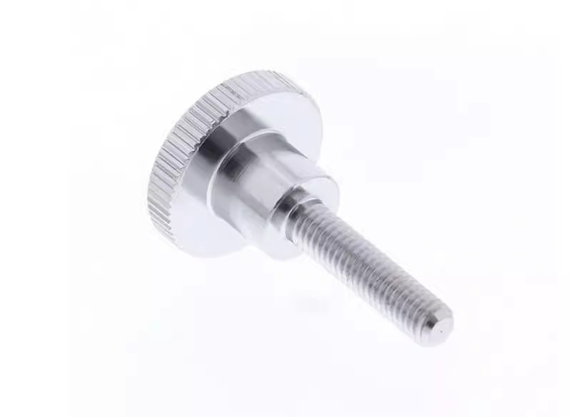 替代米思米NKB3/4/5/6/8/10/SUM23抛光镀铬外螺纹台阶型/压纹旋钮