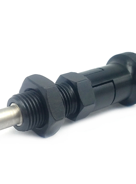 替代米思米PXTYB/PXTSB10/1216/SUM22发黑前端螺纹自锁型旋钮柱塞