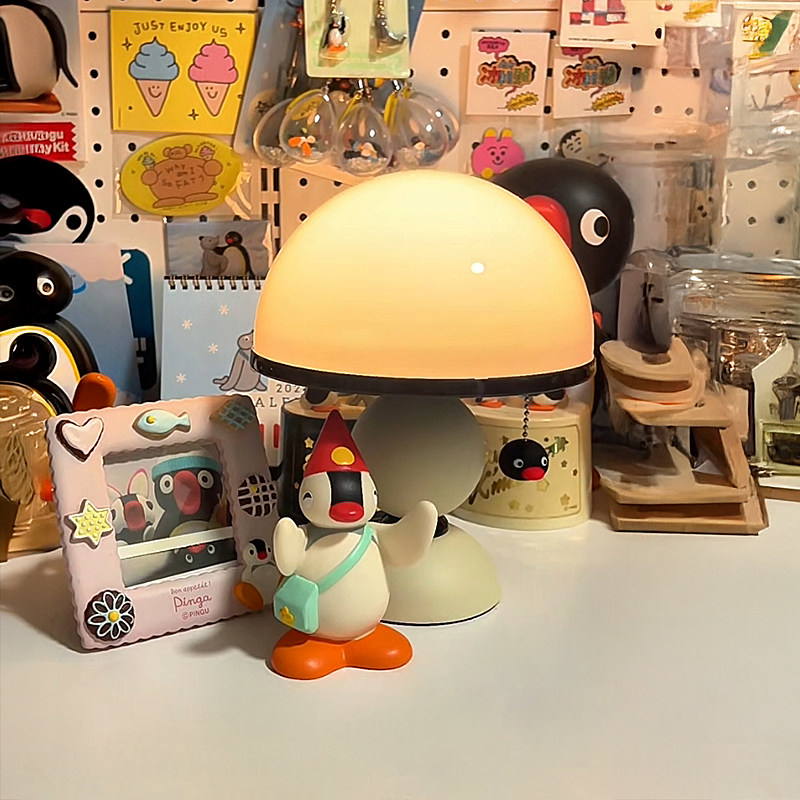 CASAGD企鹅台灯Pingu合作款桌面装饰摆饰充电氛围夜灯送女生礼物