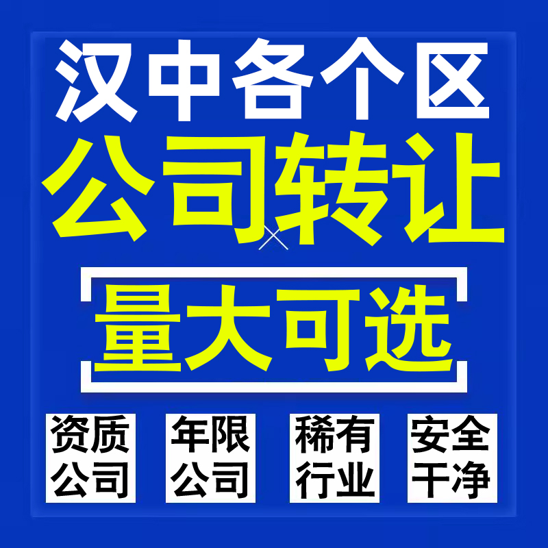 汉中公司股权转让收购买科技贸易教育传媒咨询类公司营业执照注册