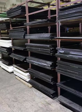 宁波PE板防静电PEEK棒黑白色POM块耐磨UPE板ABS板全新PPS尼龙定制