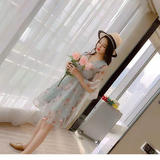 碎花雪纺连衣裙2025新款夏季韩版田园风时尚半袖荷叶边裙子潮，商品下架区，凯文服饰