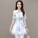 白底蓝花 1298有里衬不透