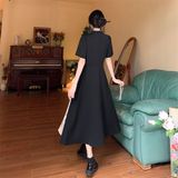 大码夏季新中式改良旗袍连衣裙微设计感显瘦遮肚风裙子女，商品下架区，语缦