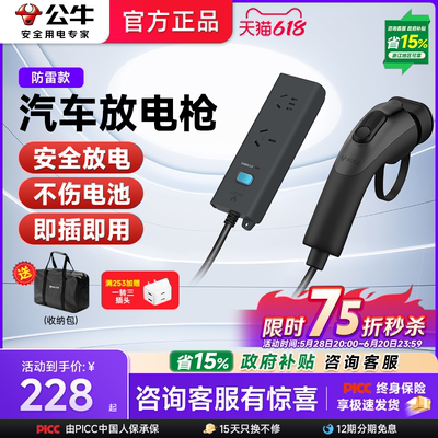 公牛新能源放电枪比亚迪外放电