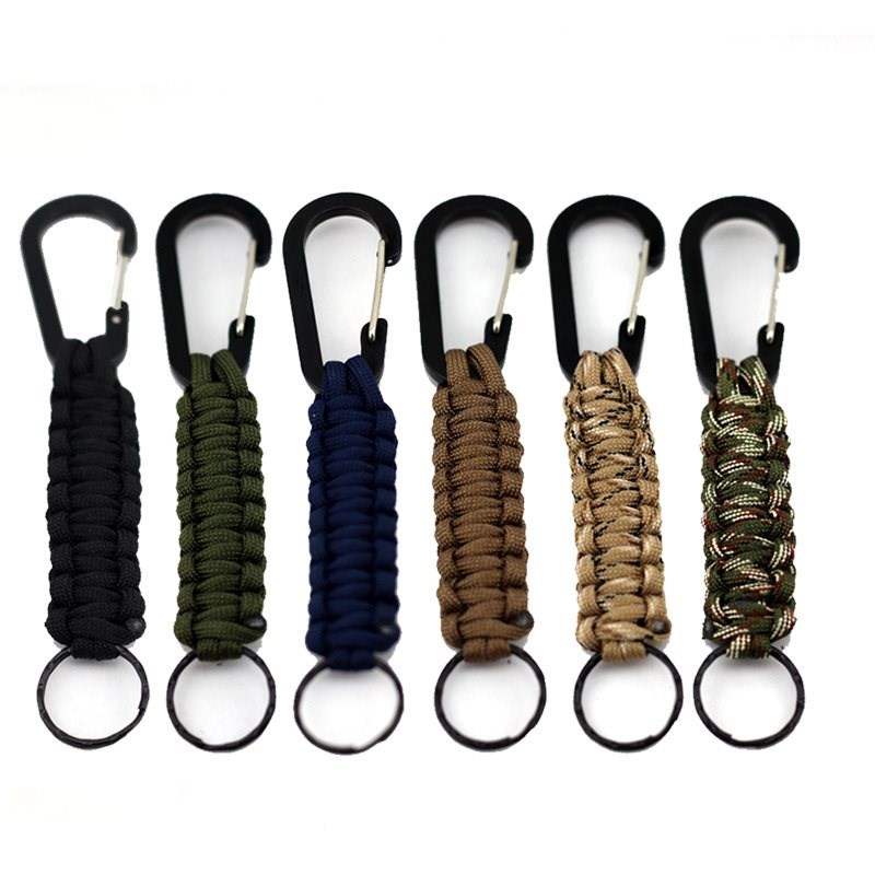 网红Direct outdoor mountaineering buckle key chain black qui