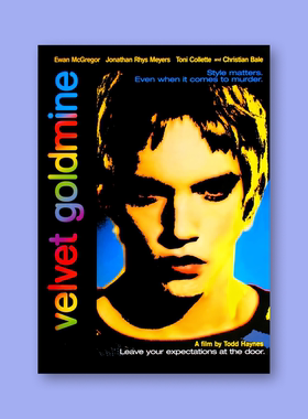 天鹅绒金矿电影海报VelvetGoldmine宿舍卧室房间桌面背景墙装饰画