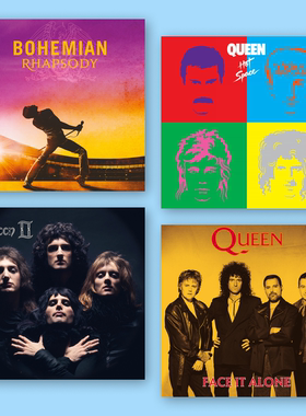 Queen海报皇后乐队专辑封面海报欧美摇滚Freddie宿舍卧室装饰挂画
