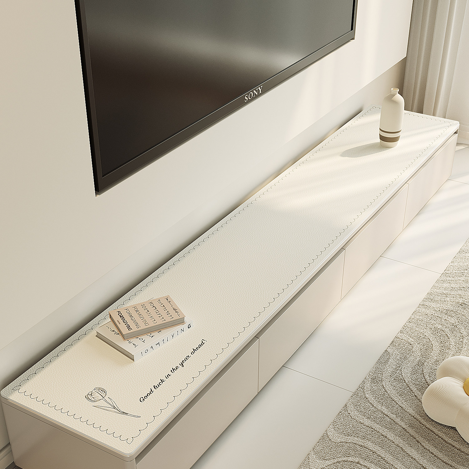 餐柜桌垫电视柜鞋柜玄关轻奢高级皮革桌布防脏台面保护垫子盖布,居家布艺,桌布,淘宝优惠券,粉丝福利购,淘宝优惠卷