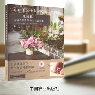 此刻花开 微型黏土花艺制作 超逼真