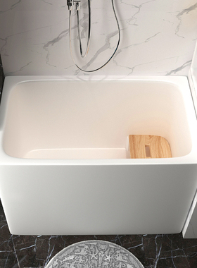亚德漫亚克力浴缸家用成人小户型坐式独立式可移动泡澡盆日式浴盆