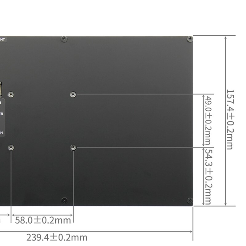 10.1寸IPS树莓派HDMI触摸屏液晶显示器 for Raspberry Pi带外壳