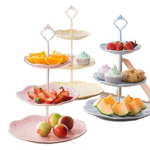 推荐 Pas European Ceramics Tier Detachable Cake Stand Style