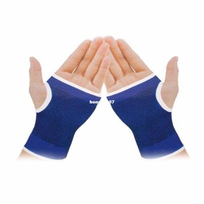 推荐1Pair Elasticated Knee Blue Knee Pads Knee Support Brace