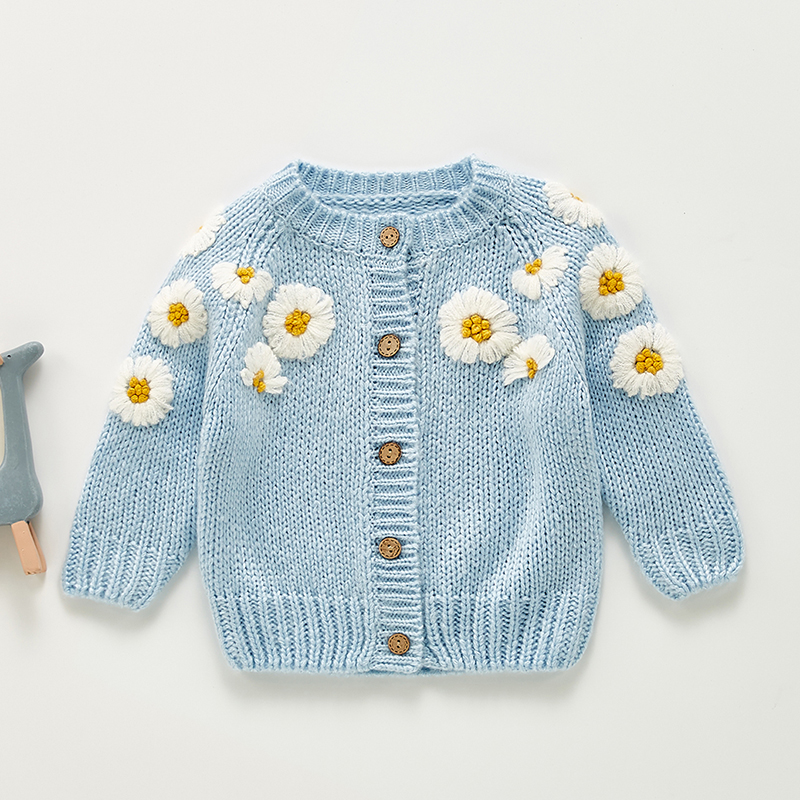 新品Spring Baby Girls Embroider Cardigan Coat Clothing Autum