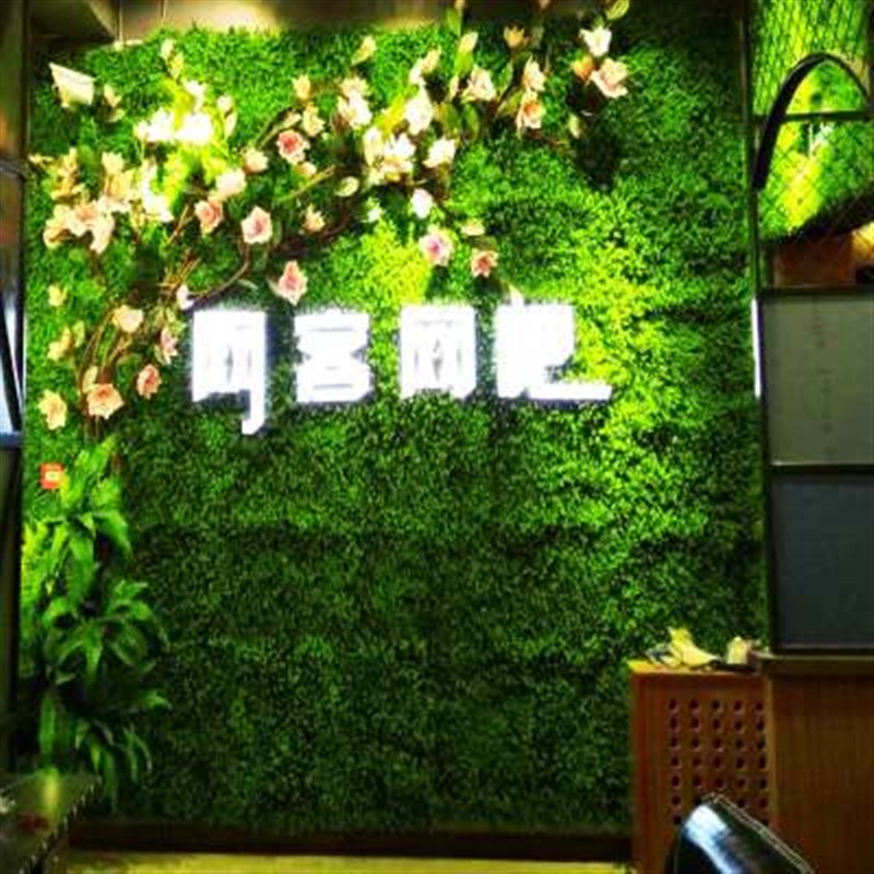 现货速发植物装饰室内客厅壁挂背景绿植墙门头墙面塑料草皮花墙假