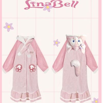 玲娜贝儿睡衣女冬季新款珊瑚绒