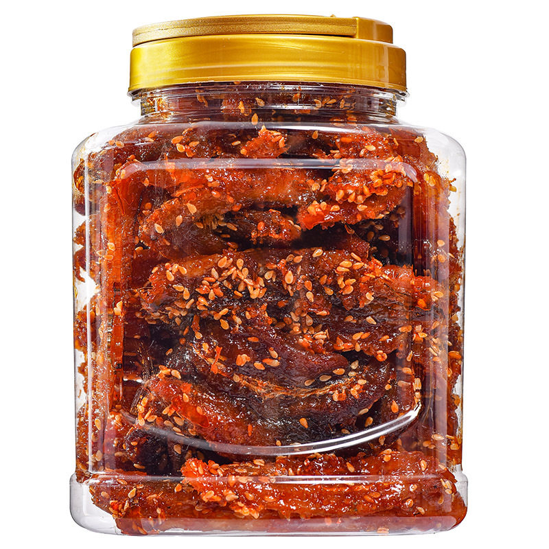 香辣龙头鱼干甜辣蜜汁鱼仔海味即食小鱼干片小吃休闲零食特产袋装