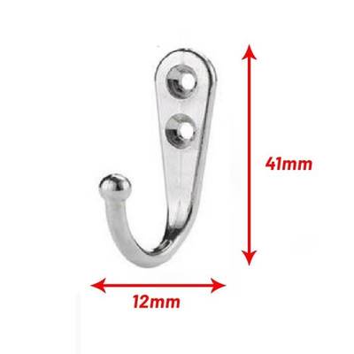 速发10pcs Wall Mounted Hook Coat Hat Holder Key Hanger With