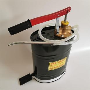齿轮油加注器手压式 机油加注器手动带桶机油齿轮油注油器加油泵