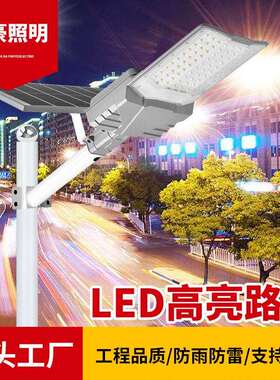 LED路灯头户外防水小区新农村电线杆挑臂道路灯