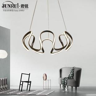 北欧现代艺术异形餐厅吊灯卧室创意个性 简约轻奢家用灯 设计师风格