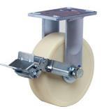 MCD 6005zz 聚氨酯 200 脚轮 铝制轮毂 BRF 8寸尼龙刹车GF