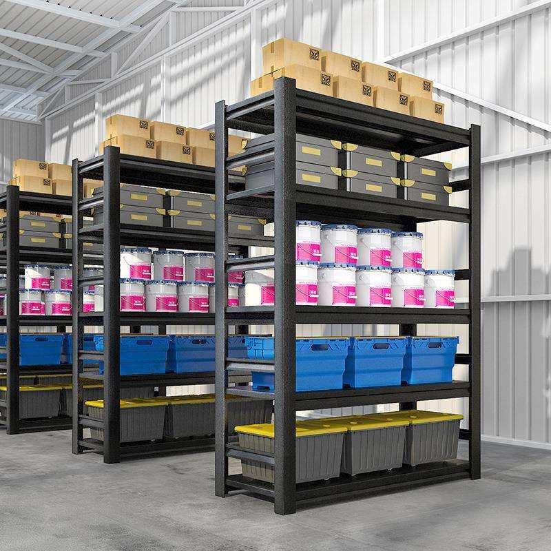 加厚家用货架置物架地下室仓库储物铁架阳台多层落地可调节展示架