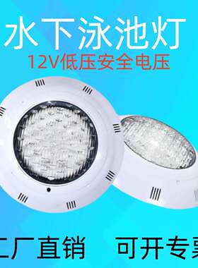 led泳池灯水下灯AC12V防水壁挂水底灯室内外泳池温泉SPA可调光