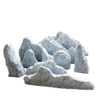 景源雪浪石景观石组合枯山水人造石楼梯间橱窗假山造景摆件园林石