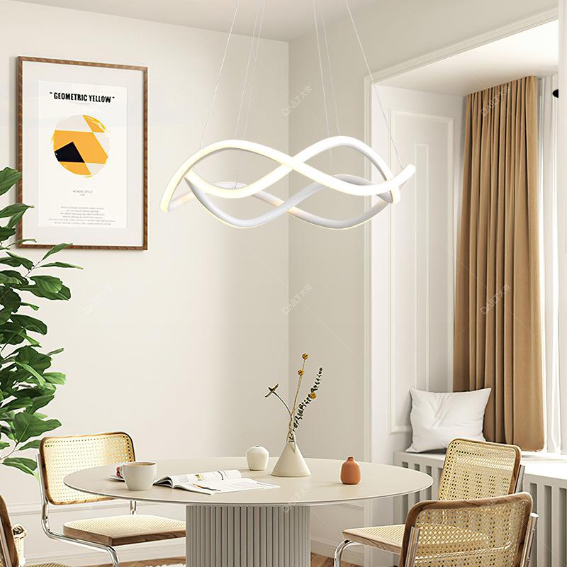 中山灯具餐厅吊灯现代简约北欧创意2024新款全光谱卧室吊灯餐厅灯