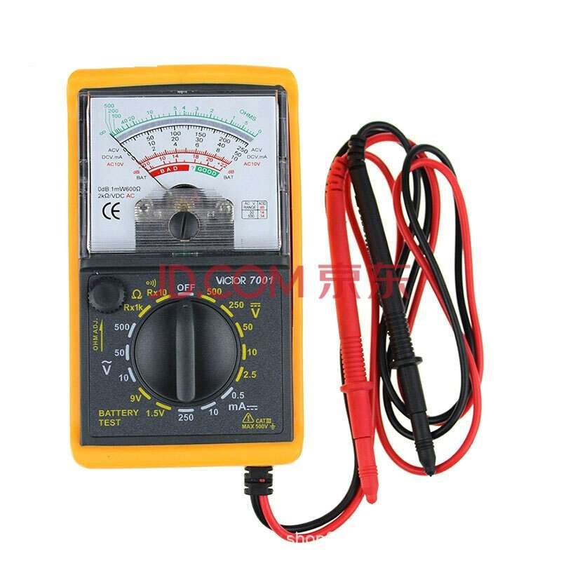 胜利仪器(VICTOR)VC7001指针式万用表机械型指针万用表500V