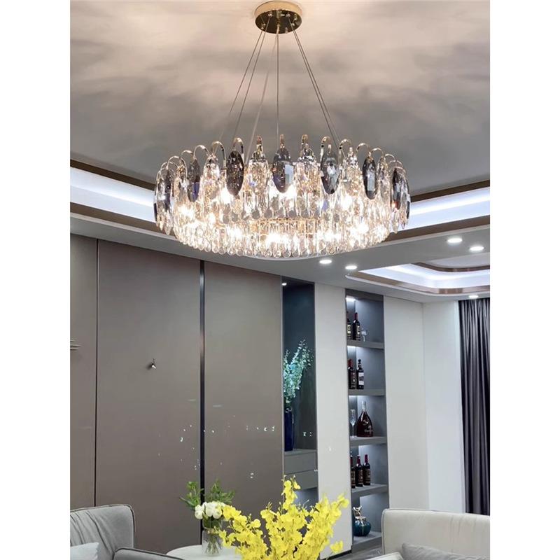 轻奢水晶吊灯创意个性简约现代客厅别墅大气卧室餐厅2025新款灯具