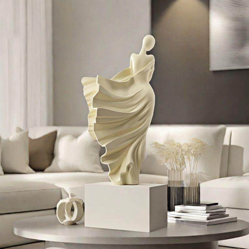 热销奶油风春风魅影艺术人物摆件感玄关客厅电视柜酒柜家居装饰ァ,3C数码配件,USB灯,淘宝优惠券,粉丝福利购,淘宝优惠卷