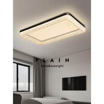 全铜客厅吸顶灯现代简约高亮大厅家用全光谱灯感新款极简灯具