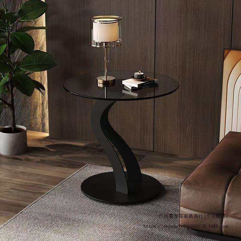 茶几圆形钢化玻璃客厅沙发现代铁艺边几意式阳台方形简约茶桌角几,智能设备,其他智能设备,淘宝优惠券,粉丝福利购,淘宝优惠卷