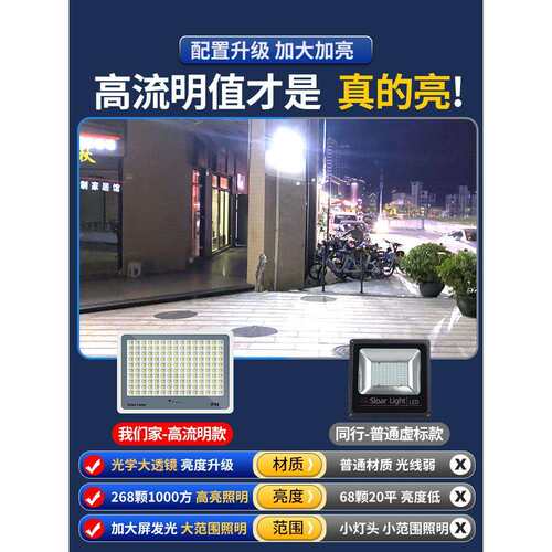 新款太阳能户外庭院灯家用室外新型特亮强光款感应灯照明路灯