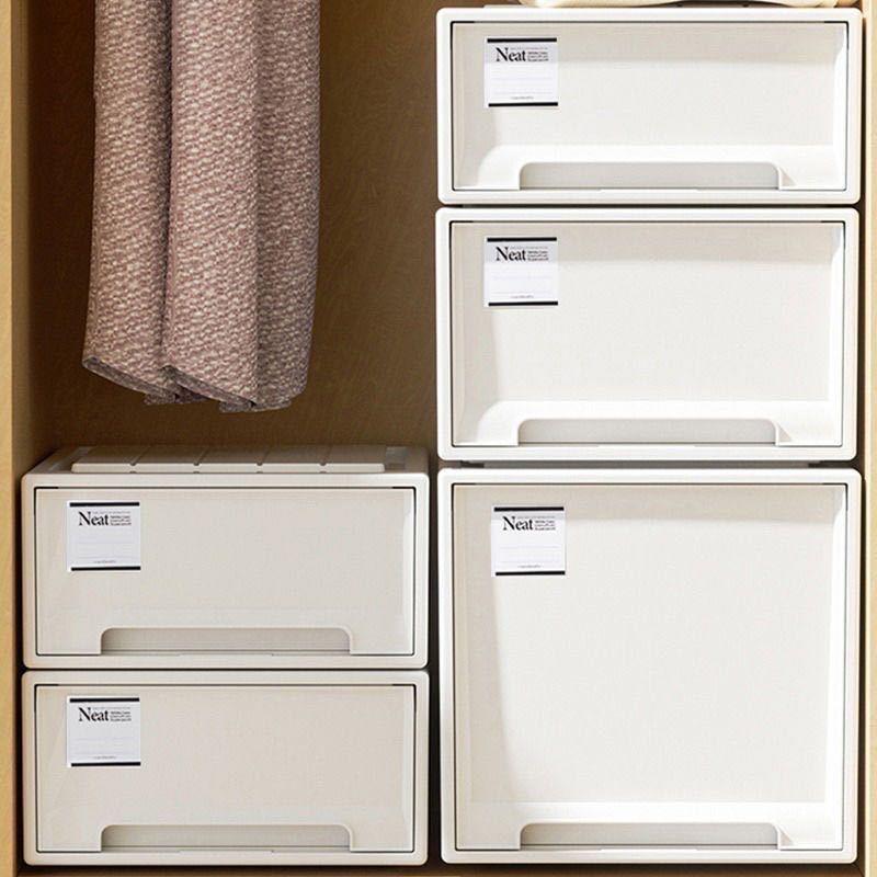 收纳箱抽屉式塑料家用衣服透明全尺寸衣柜收纳盒衣物整理箱储物柜