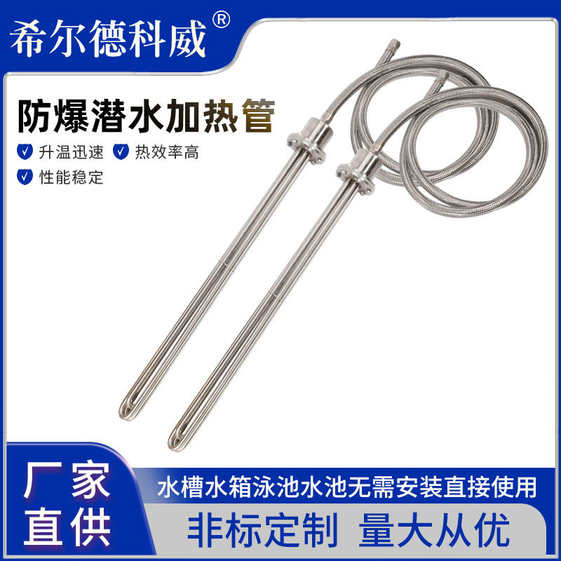 水箱电热管大功率防爆潜水恒温免安装 工业加热棒烧水槽发热棒